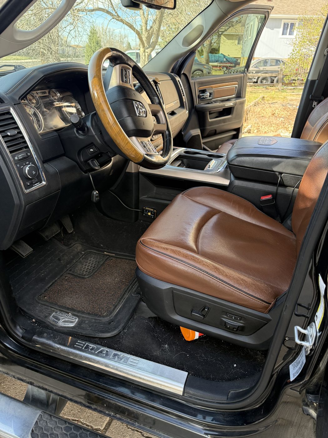 Before interior detail RAM Laramie Longhorn